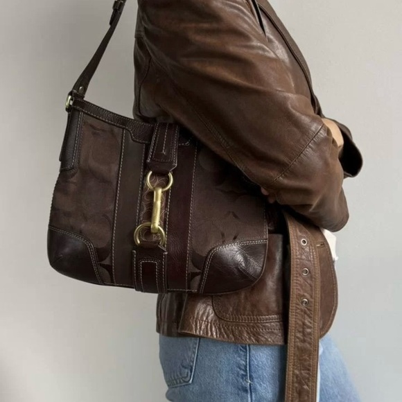 Coach Handbags - Coach Brown Leather Hobo Bag